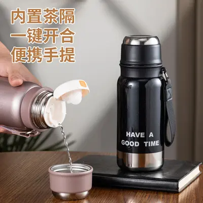 316 Student Insulated Cup with Dual Lid and Tea Infuser - 3