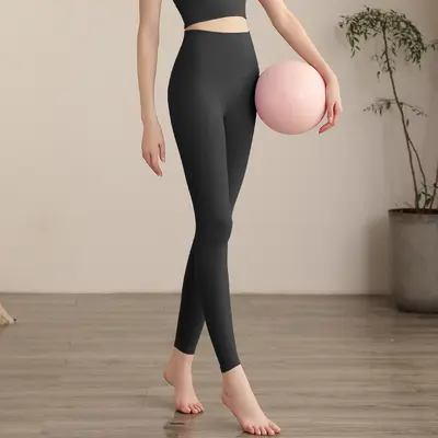 Seamless Women's Yoga Pants, Lycra Stretch, High Waist, Naked Feel - 6