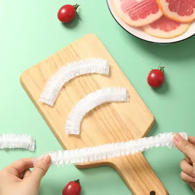 Meliya gıda için tek kullanımlık elastik mutfak ev PE kendinden sızdırmaz plastik sarma örtüsü kase kapağı