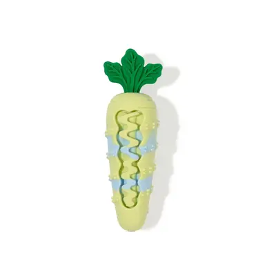 Silicone Squeaker Dog Toy, Carrot Shape, Bite-Resistant - 8