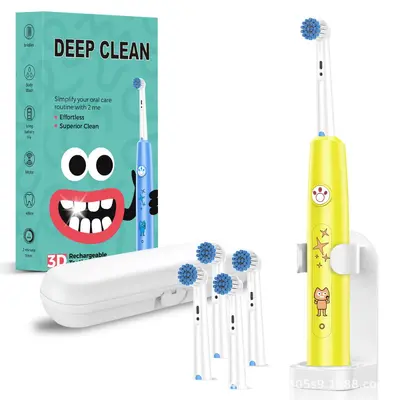 Children's rechargeable electric toothbrush with smart timer, CE certified
