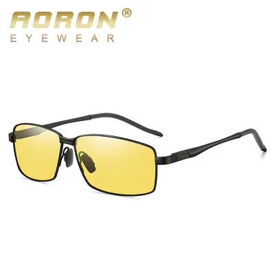 Men's Polarized Sunglasses, Metal Frame, UV400 Photochromic Driving Glasses A770 - 12