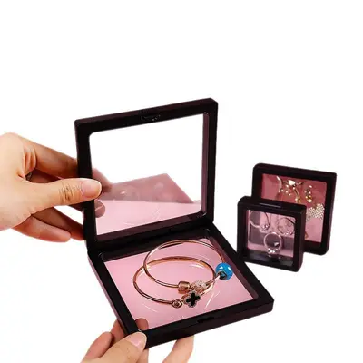 Transparente PE-Folien-Schmuckbox, Ohrring- und Halskettenbox, oxidationshemmend