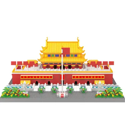 Tiananmen Micro Particle Building Blocks, Chinese Architecture Model - 6