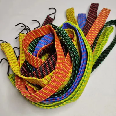 Motorcycle Bungee Tie-Down Strap, High Elasticity Reinforced Elastic Rope - 4