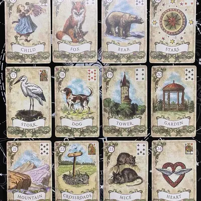 Lenormand Old Style In-Stock English Cross-Border Board Game Card Game Complete Set Genuine With Chinese Translation