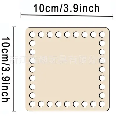 Foreign trade wooden bag mini canvas fixed frame DIY round wooden board small embroidery frame perforated. - 9