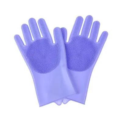Pet Bath Gloves, Cat Bath Brush and Silicone Massage Brush for Dogs - 10