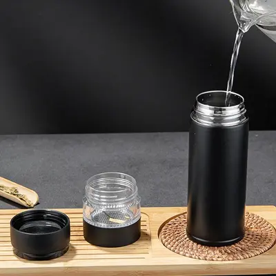 茶水分离保温杯制作logo刻字可印图案个性礼品团购杯子可订纪念品