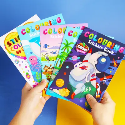 A5 3D-Kinder-Malbuch mit Einhorn-Motiv - 2
