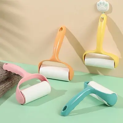 Tear-off adhesive lint roller, household and pet hair