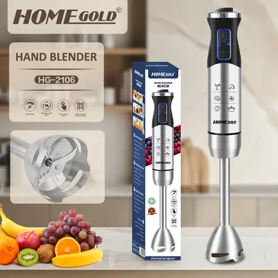 Ev Kullanımı Paslanmaz Çelik Bıçaklı Elektrikli Çok Fonksiyonlu Blender Meyve Suyu Sıkacağı Bebek Maması Hazırlama Cihazı Çok Amaçlı El Tipi Mutfak Robotu - 9