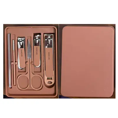 In Stock Anti-Splash Nail Clipper 6-Piece Set Ear Pick Nail Care Manicure Household Kit Multi-Color Customized Printing Nail Scissors - 7