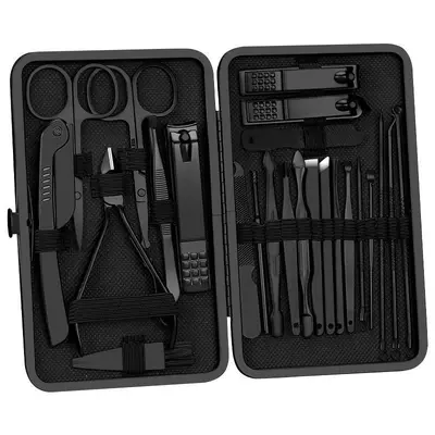 Edelstahl-Maniküre-Set, 24-teilig