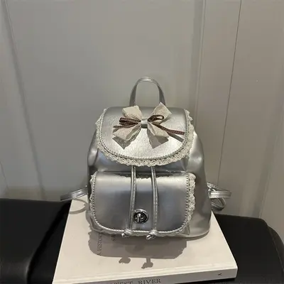 Retro-Maillard-Damenrucksack, leicht und klein - 3