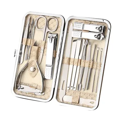 19-Piece Nail Clipper Set, Stainless Steel