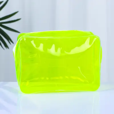 Transparente PVC-Kosmetiktasche, wasserdichte Waschtasche mit Logo - 8