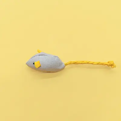 Realistic Mouse Cat Toy Set, Chew-Resistant, Includes Catnip - 12