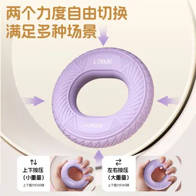 Silicone Hand Grip Strengthener Ball and Ring, Five-Finger Training - 3
