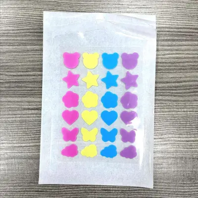Fabrika Toptan Çapraz Sınır Kapatıcı Hidrokoloidal Akne Patches Bireysel Paketli Şeffaf İnce Sevimli Cartoon Renkli Akne Sticker - 8