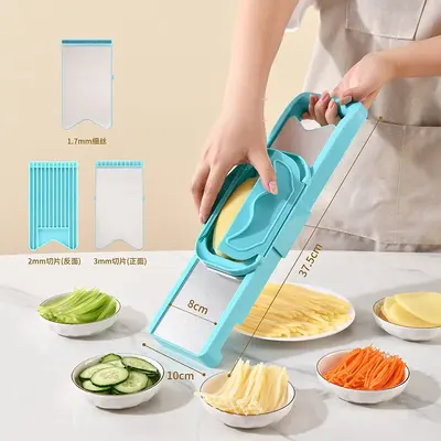 Çift kapılı el koruyuculu sebze rendesi, patates ve havuç için - 8