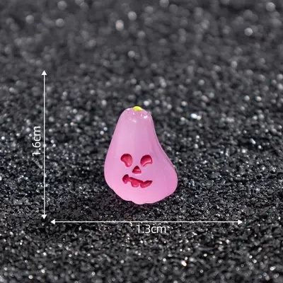 Cross-Border New Product Halloween Glow-in-the-Dark Mini Pumpkin Doll House DIY Decoration Accessories Miniature Landscape Tabletop Ornament - 12