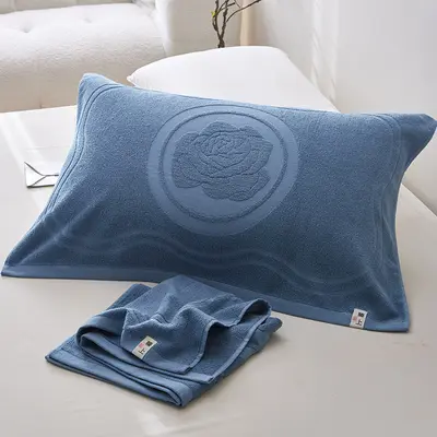 Cotton pillowcase pair, anti-oil, non-slip, all-season - 8