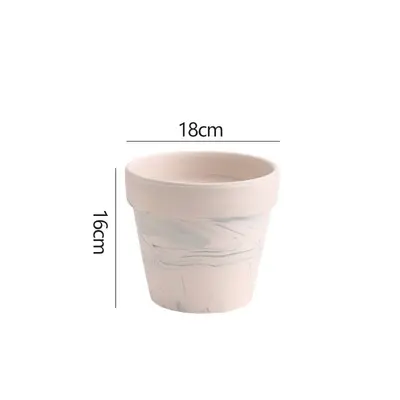 Red Clay Ceramic Flowerpot for Succulents, Water-Permeable - 11