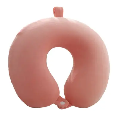 Hafızalı yastık U şeklinde yastık seyahat boyun yastığı U şeklinde boyun yastığı LOGO işlemeli U şeklinde düz renk hafızalı köpük U şeklinde yastık - 7