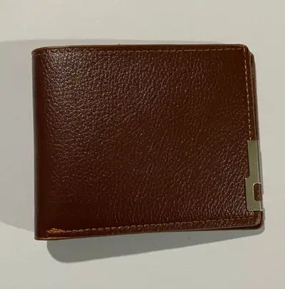 Men's Short Wallet with ID Slot, Simple Business Style - 8