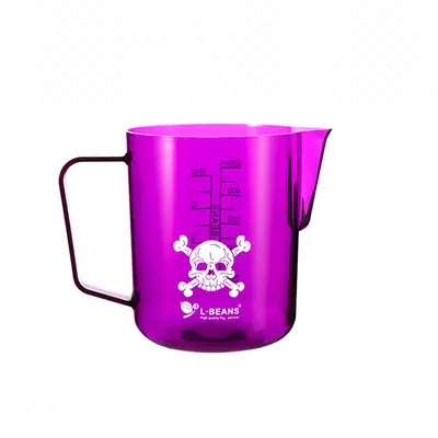 Acryl-Latte-Art-Tasse mit skaliertem Milchkännchen, 600 ml - 11