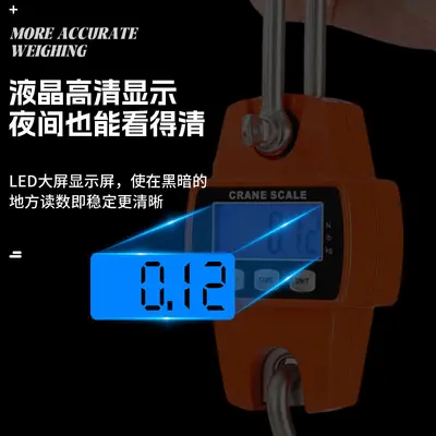 New Model 300kg Electronic Hanging Hand Scale with Hook