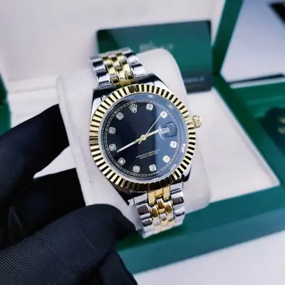 Erkek kuvars saat, 41mm, paslanmaz çelik, su geçirmez, aydınlık - 10