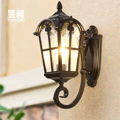 Solar Waterproof Outdoor Wall Lamp, European Style