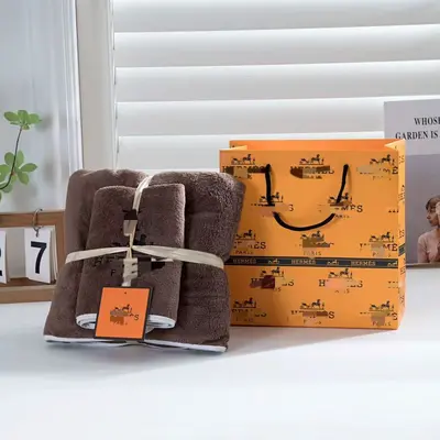 Mercan kadife banyo havlusu 2'li set - 13