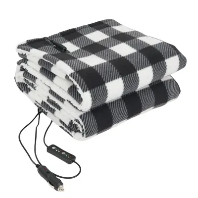 Karierte 12V Auto-Elektrodecke mit Körperwärmer-Schal