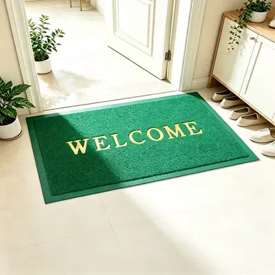 PVC Loop Pile Door Mat with Printed Logo, Waterproof, Anti-Slip - 9