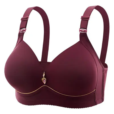 Plus Size Wireless Gathering Bra, Breathable - 1