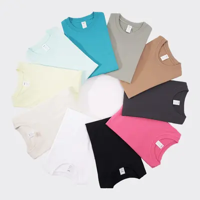 230 g pamuklu unisex uzun kollu T-shirt, sonbahar ve kış, küçük yaka