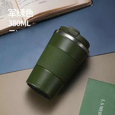 304 Paslanmaz Çelik Vakumlu Termos Kupa, Çift Katmanlı, 380 ml - 8