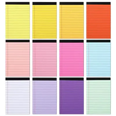 Large Colorful Notebook with Morandi Double-Sided Horizontal Lined Pages, Tearable - 7