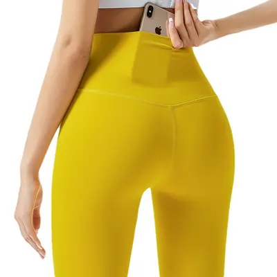 Butt-Lifting High-Waisted Nude-Feel Women's Yoga Pants - 6