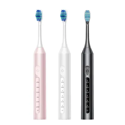 Sonic Electric Toothbrush with Soft Bristles, USB Rechargeable, Waterproof - 5