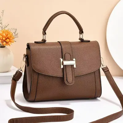 Women's Small Square Crossbody Bag, Elegant Single-Shoulder Style - 6