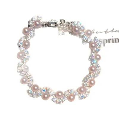 French-style micro-set zircon pearl bracelet for women - 6