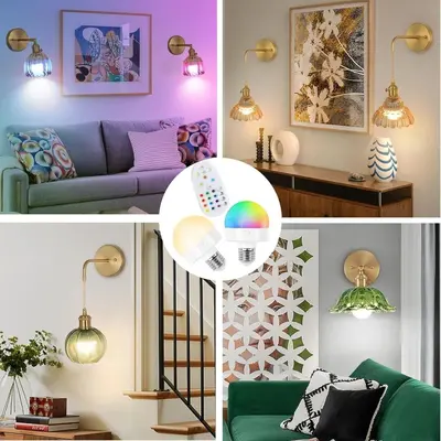 Şarjlı RGB Ampul Uzaktan Kumandalı Kablosuz