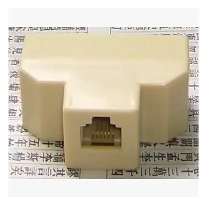 Telephone Line 1-to-3 Splitter Box and Adapter, Four-Way