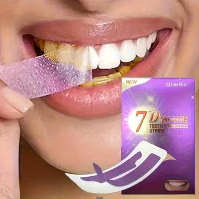 7D Teeth Whitening Strips, Stain Removal with Sea Salt, Brightening - 4