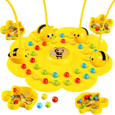 Little Bee Pick Beans Educational Board Game for Kids, Attention Training
