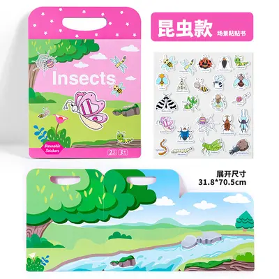 Children's Sticker and Quiet Busy Book, Ages 3+ - 11